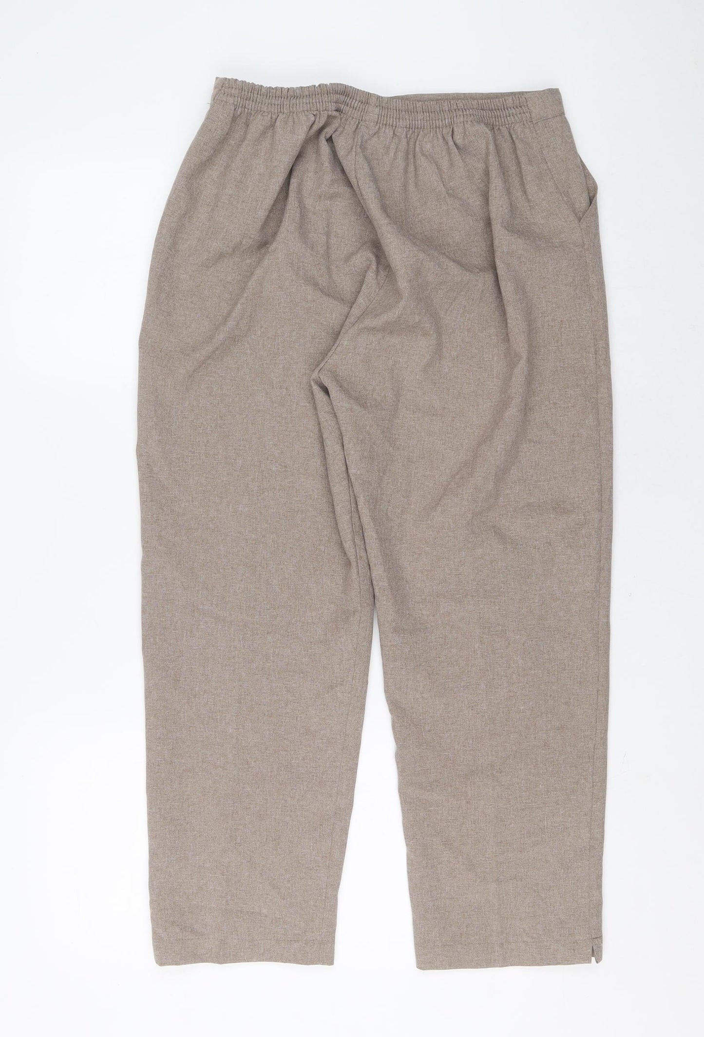 Preworn Womens Brown Carrot Trousers Size S L24 in Regular