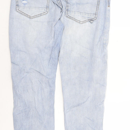 Cotton On Womens Blue Cotton Tapered Jeans Size 28 in L26 in Regular Zip