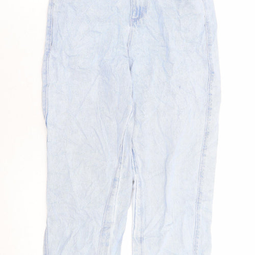 COLLUSION Womens Blue 100% Cotton Mom Jeans Size 25 in L28 in Regular Zip