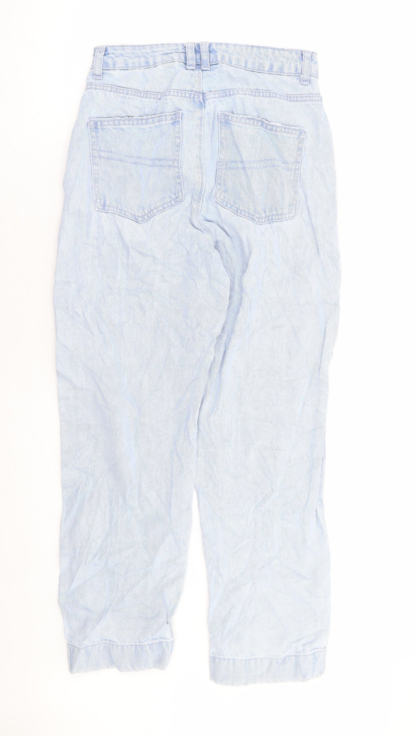 COLLUSION Womens Blue 100% Cotton Mom Jeans Size 25 in L28 in Regular Zip