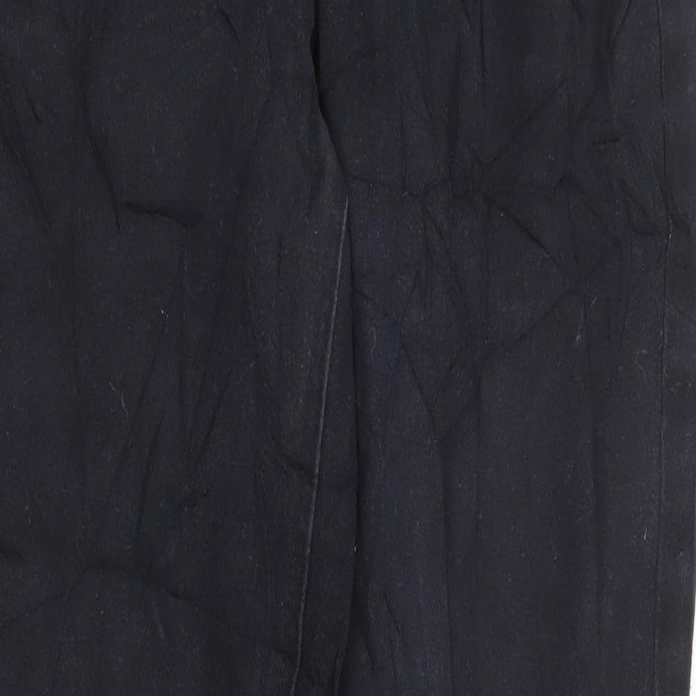 NEXT Womens Black Cotton Skinny Jeans Size 12 L28 in Regular Zip