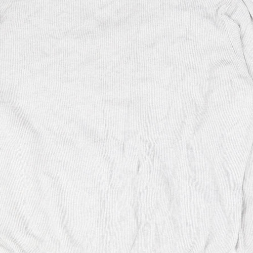 George Mens Grey Collared Cotton Pullover Jumper Size 2XL