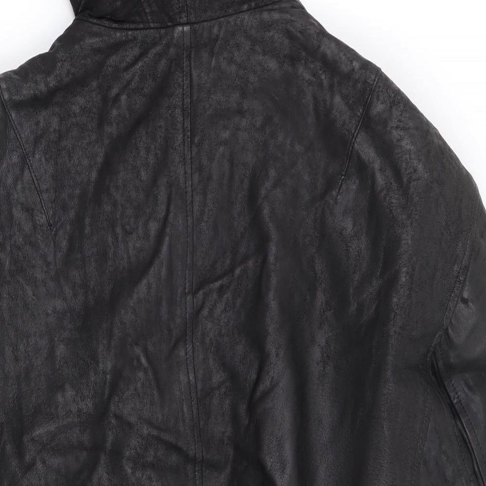 Preworn Mens Black Bomber Jacket Jacket Size M Zip