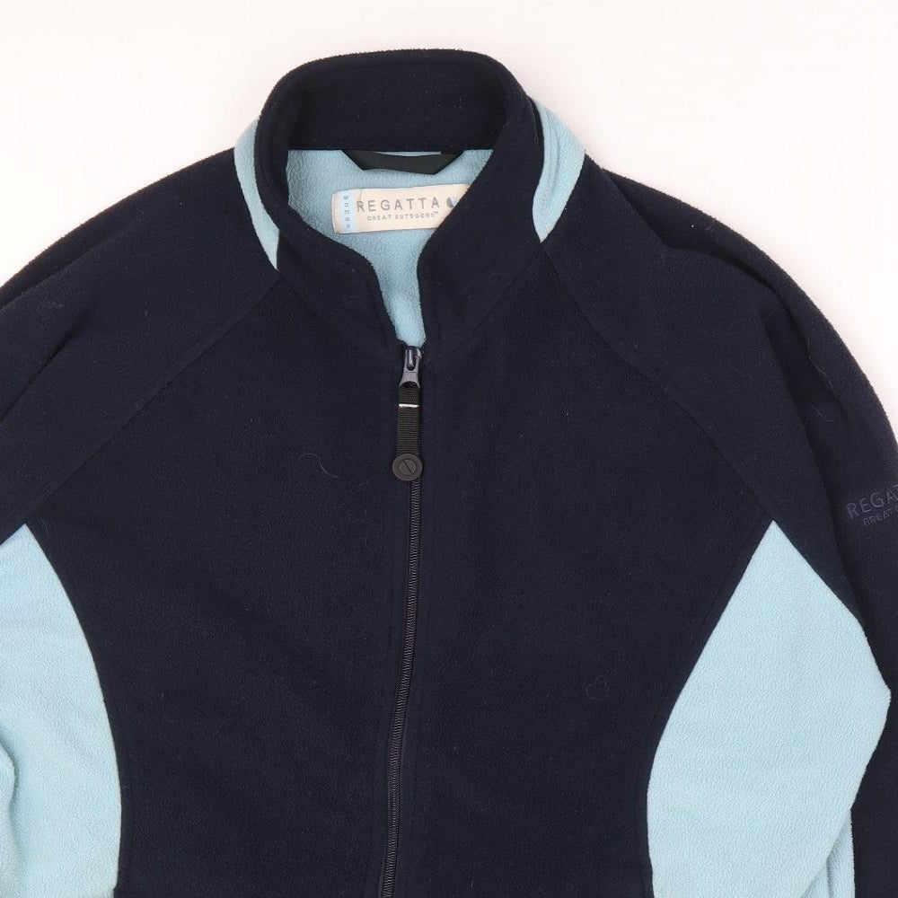 Regatta Womens Blue Polyester Full Zip Sweatshirt Size 16 Zip
