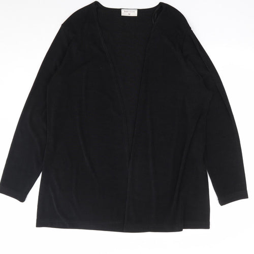 Bonmarché Womens Black V-Neck Polyester Cardigan Jumper Size M