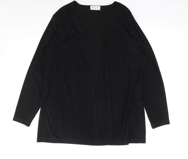 Bonmarché Womens Black V-Neck Polyester Cardigan Jumper Size M