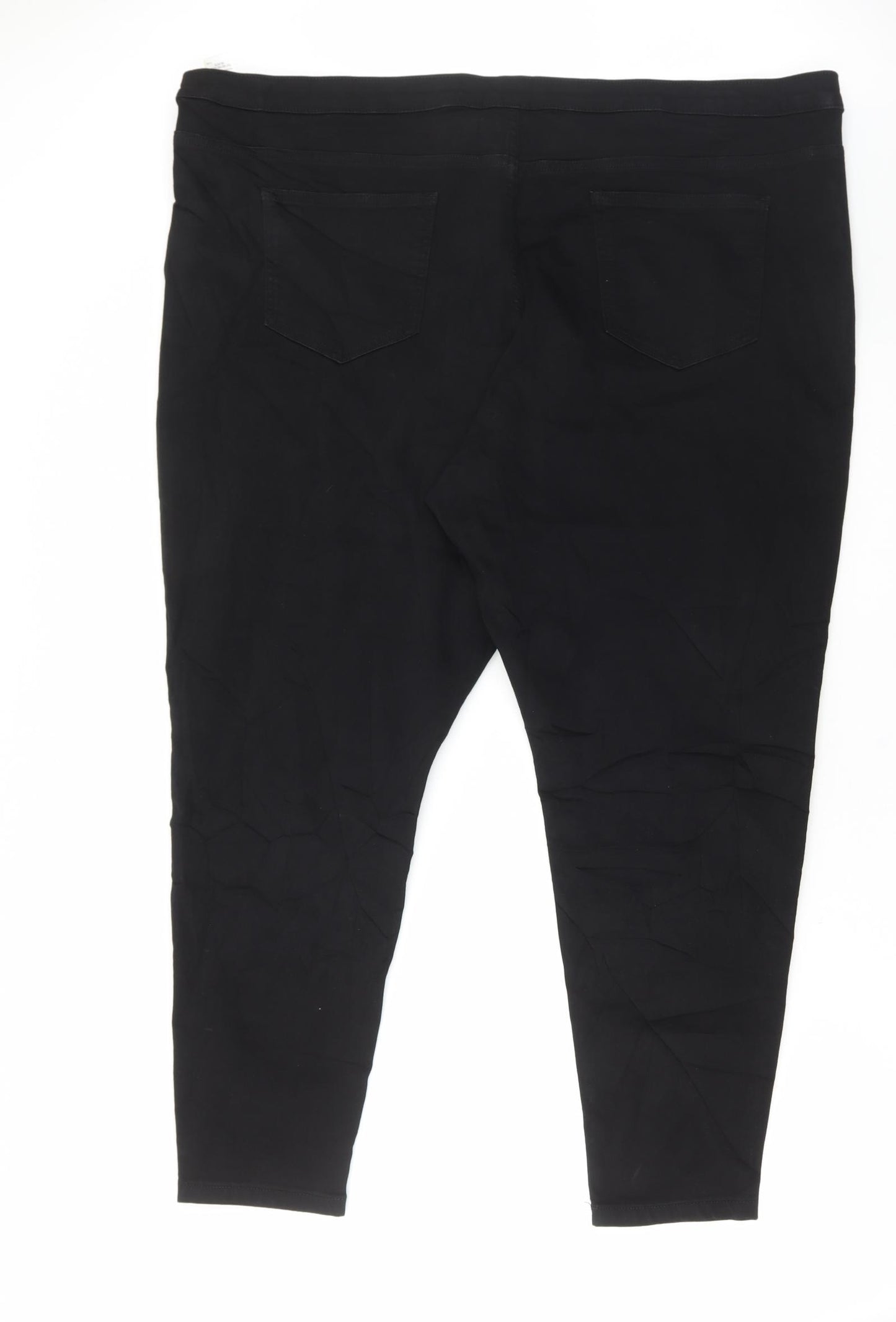 Marks and Spencer Womens Black Cotton Skinny Jeans Size 28 L27 in Regular Button