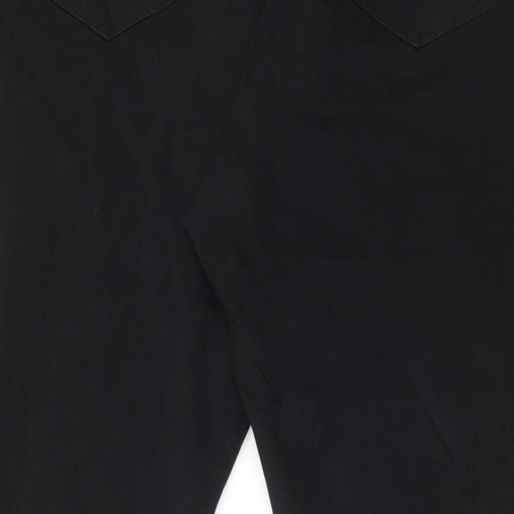 Marks and Spencer Womens Black Cotton Skinny Jeans Size 28 L27 in Regular Button