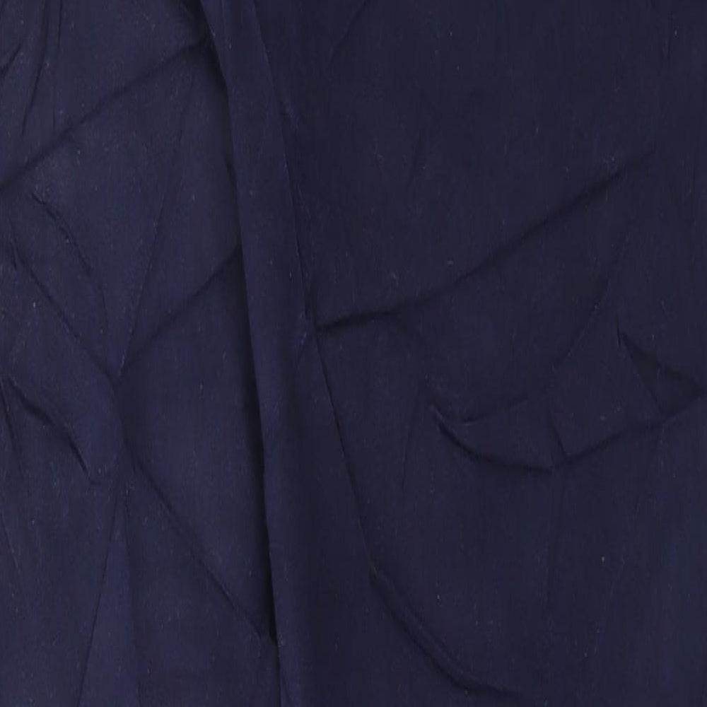 Marks and Spencer Womens Blue Cotton Straight Jeans Size 14 L32 in Regular Button