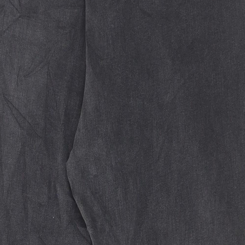 Marks and Spencer Womens Grey Cotton Skinny Jeans Size 20 L27 in Regular Button