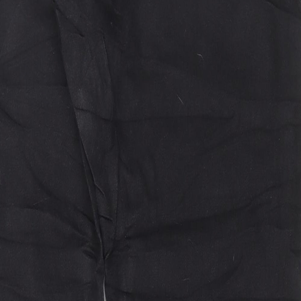Marks and Spencer Mens Black Cotton Straight Jeans Size 34 L33 in Regular Button