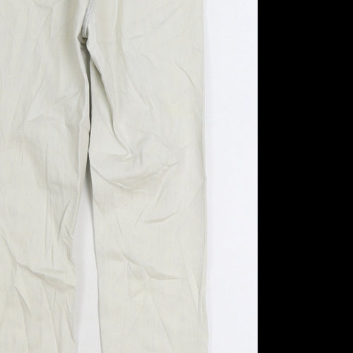 Topshop Womens White Cotton Mom Jeans Size 25 in L28 in Regular Zip
