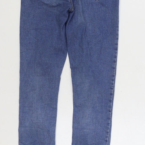 Denim & Co. Womens Blue Cotton Skinny Jeans Size 6 L27 in Regular Zip