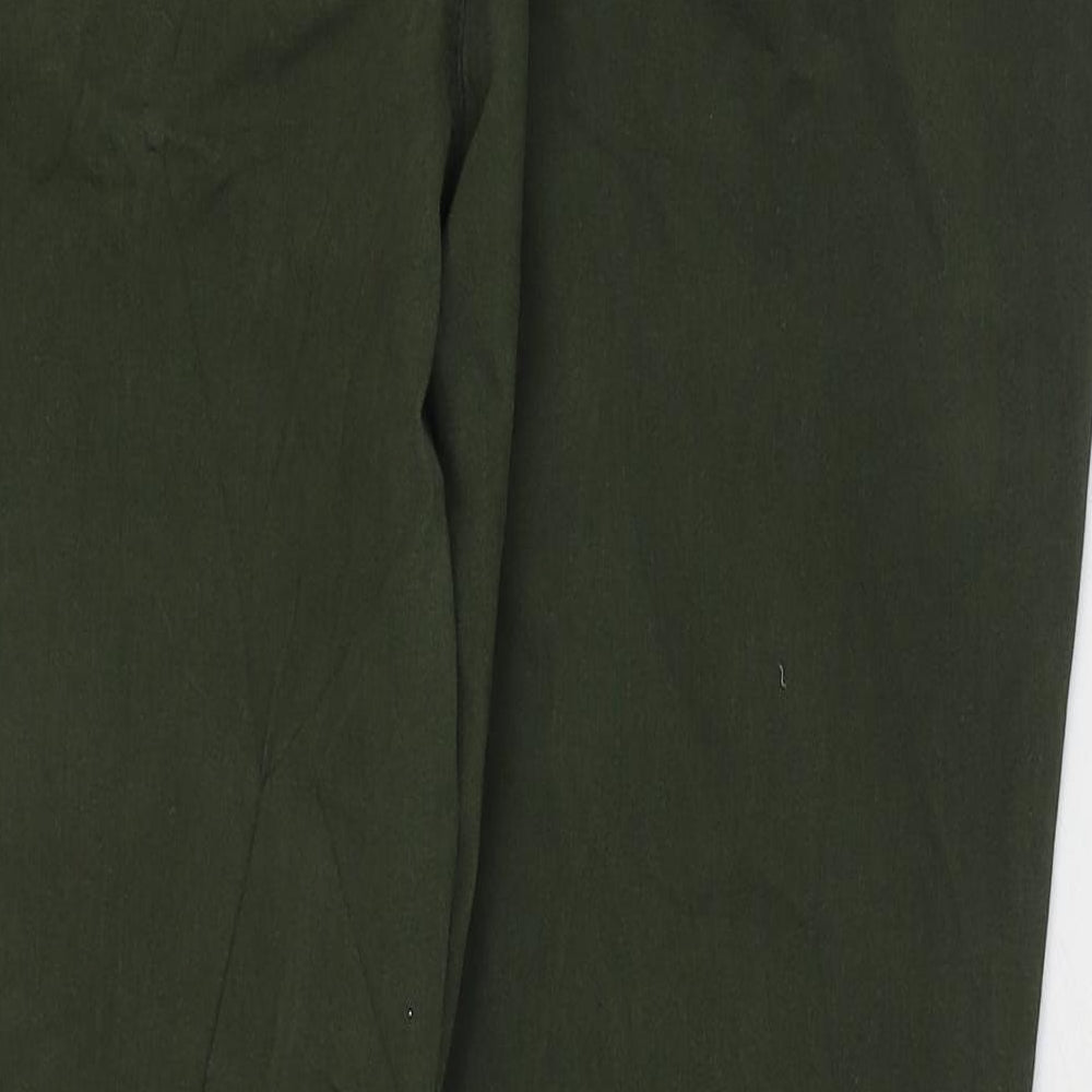 TU Womens Green Cotton Skinny Jeans Size 16 L27 in Regular Zip
