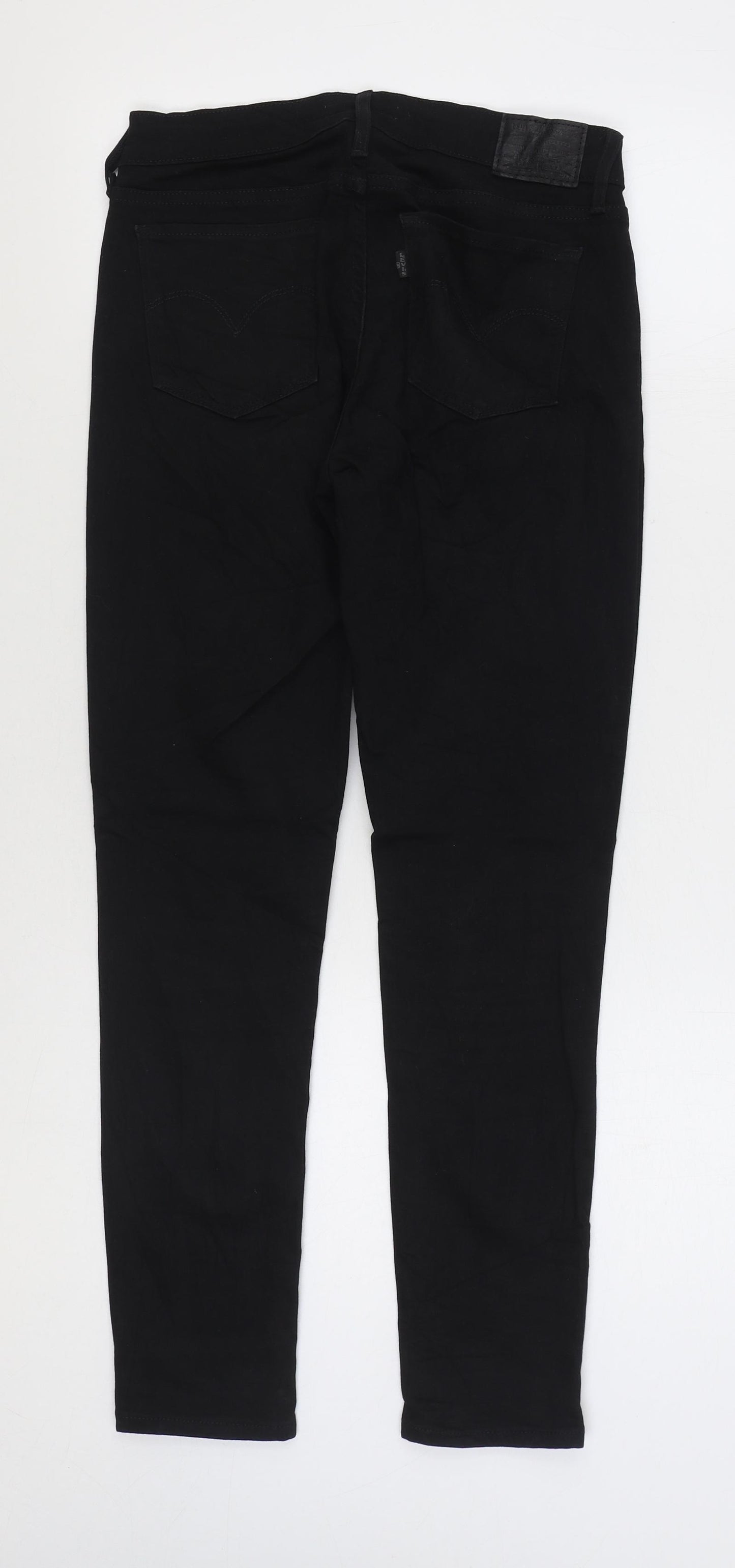 Levi's Mens Black Cotton Skinny Jeans Size 28 in L27 in Regular Zip