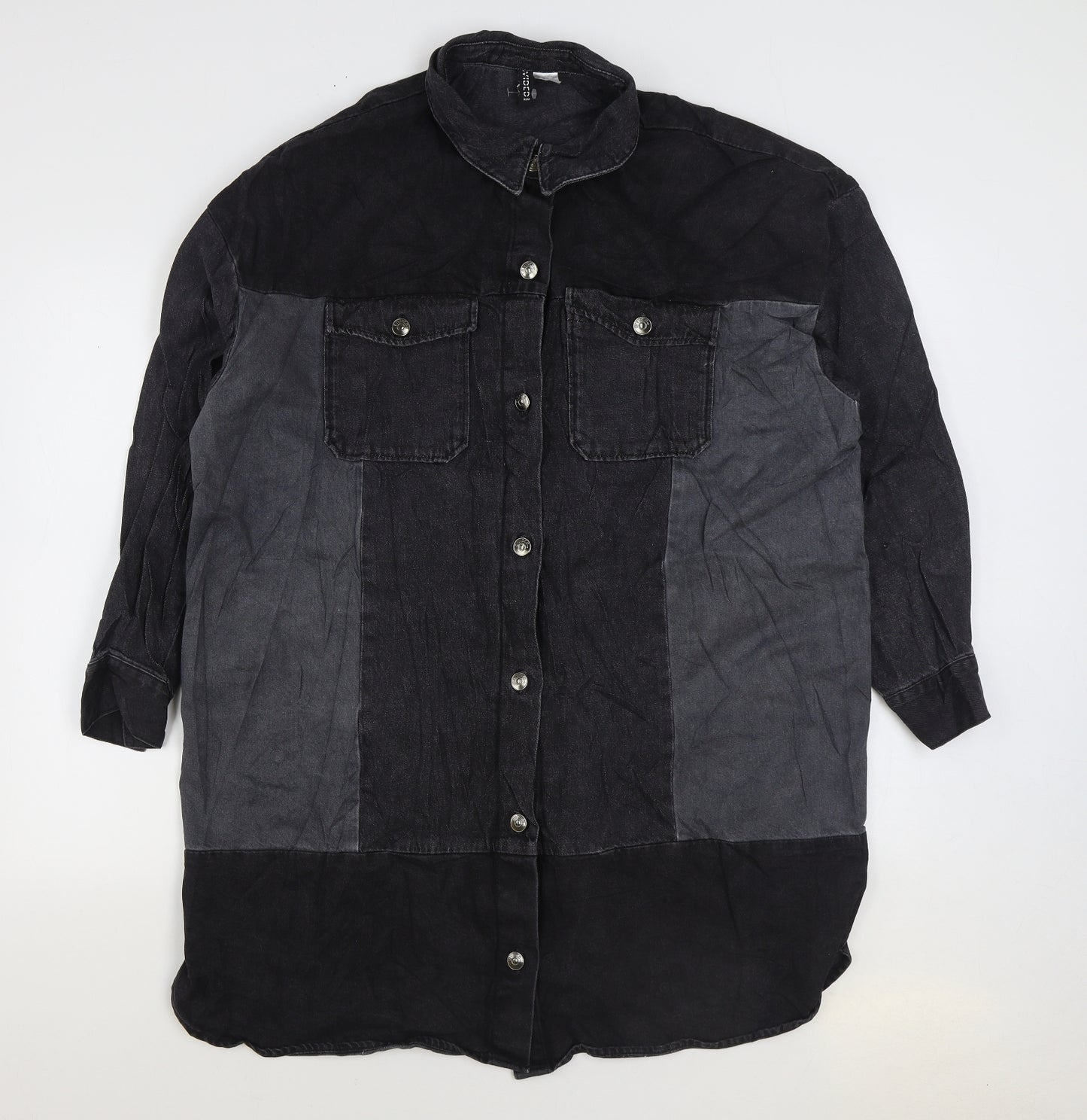 Divided by H&M Mens Black Jacket Size L Button