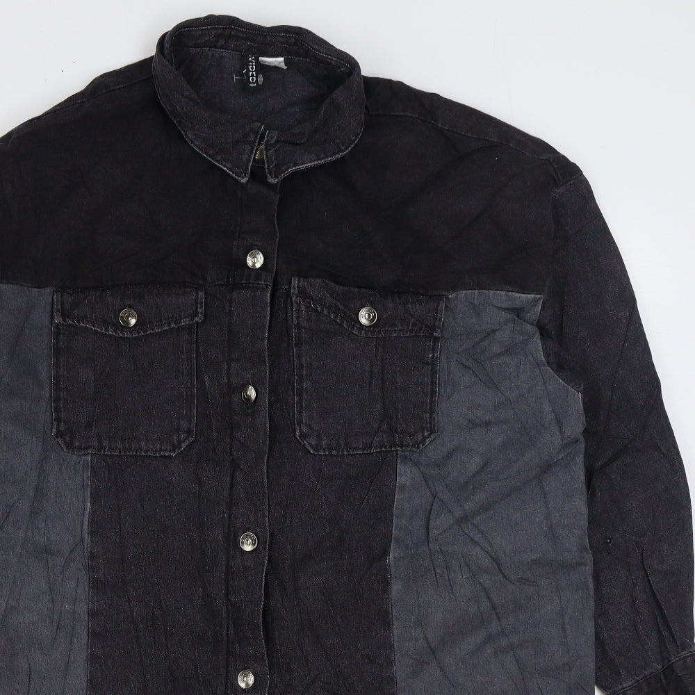 Divided by H&M Mens Black Jacket Size L Button