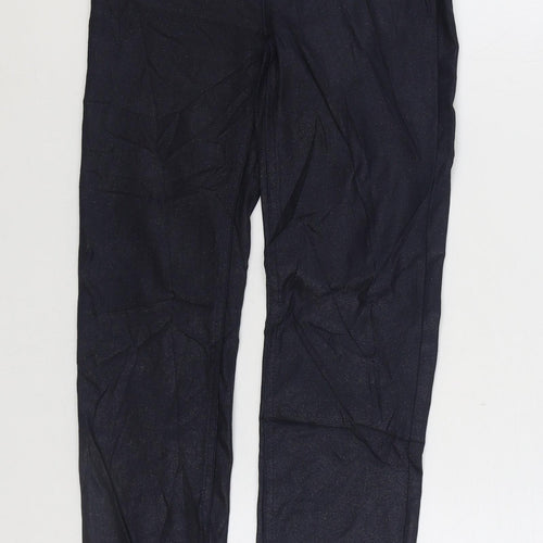 Marks and Spencer Womens Blue Viscose Skinny Jeans Size 6 L28 in Regular Zip