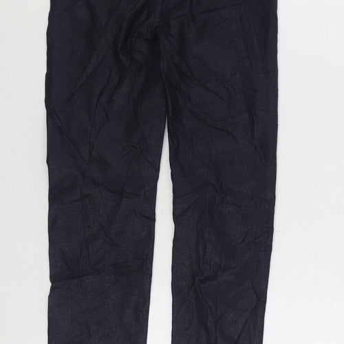 Marks and Spencer Womens Blue Viscose Skinny Jeans Size 6 L28 in Regular Zip