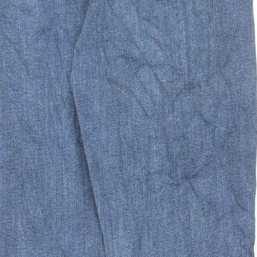 Marks and Spencer Womens Blue Cotton Skinny Jeans Size 16 L30 in Regular Button