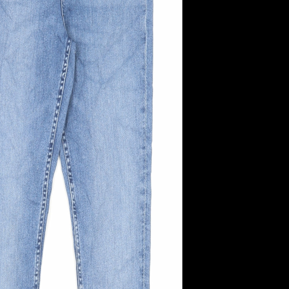 Marks and Spencer Womens Blue Coir Skinny Jeans Size 12 L30 in Regular Button