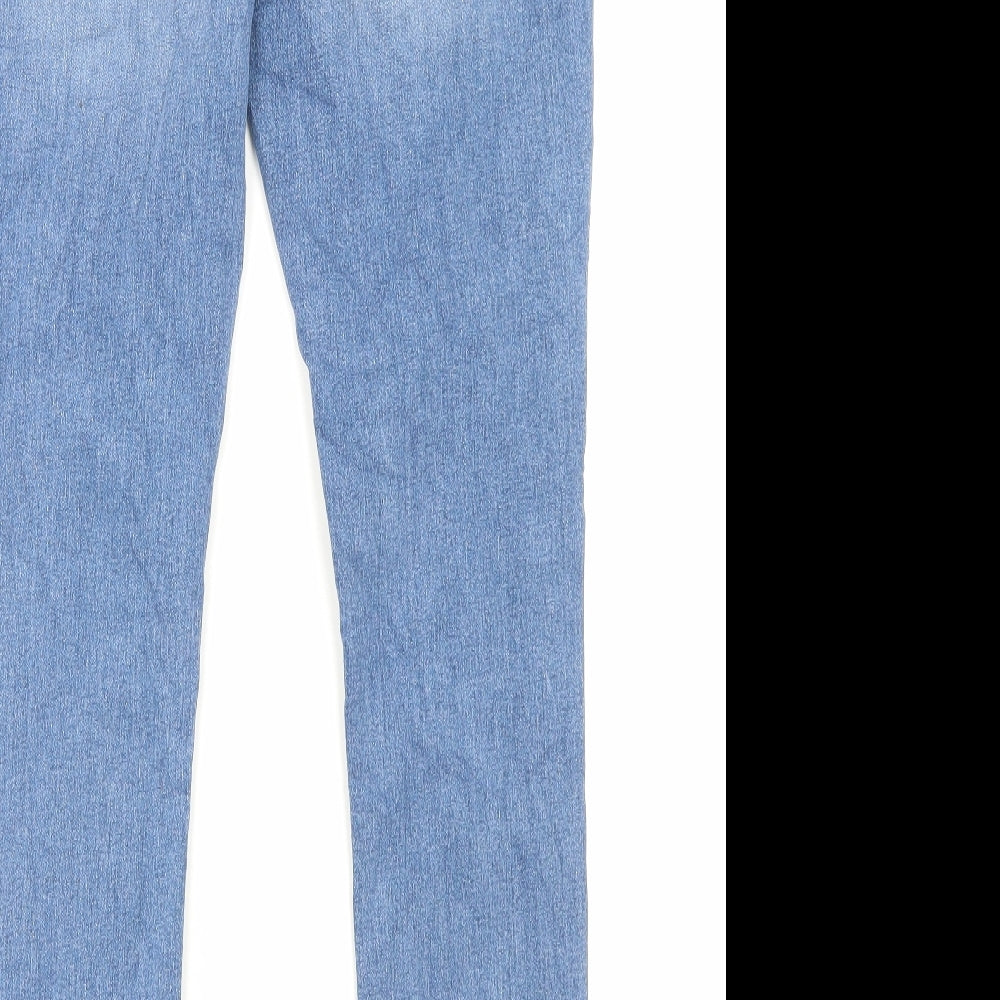 Marks and Spencer Womens Blue Coir Skinny Jeans Size 12 L30 in Regular Button