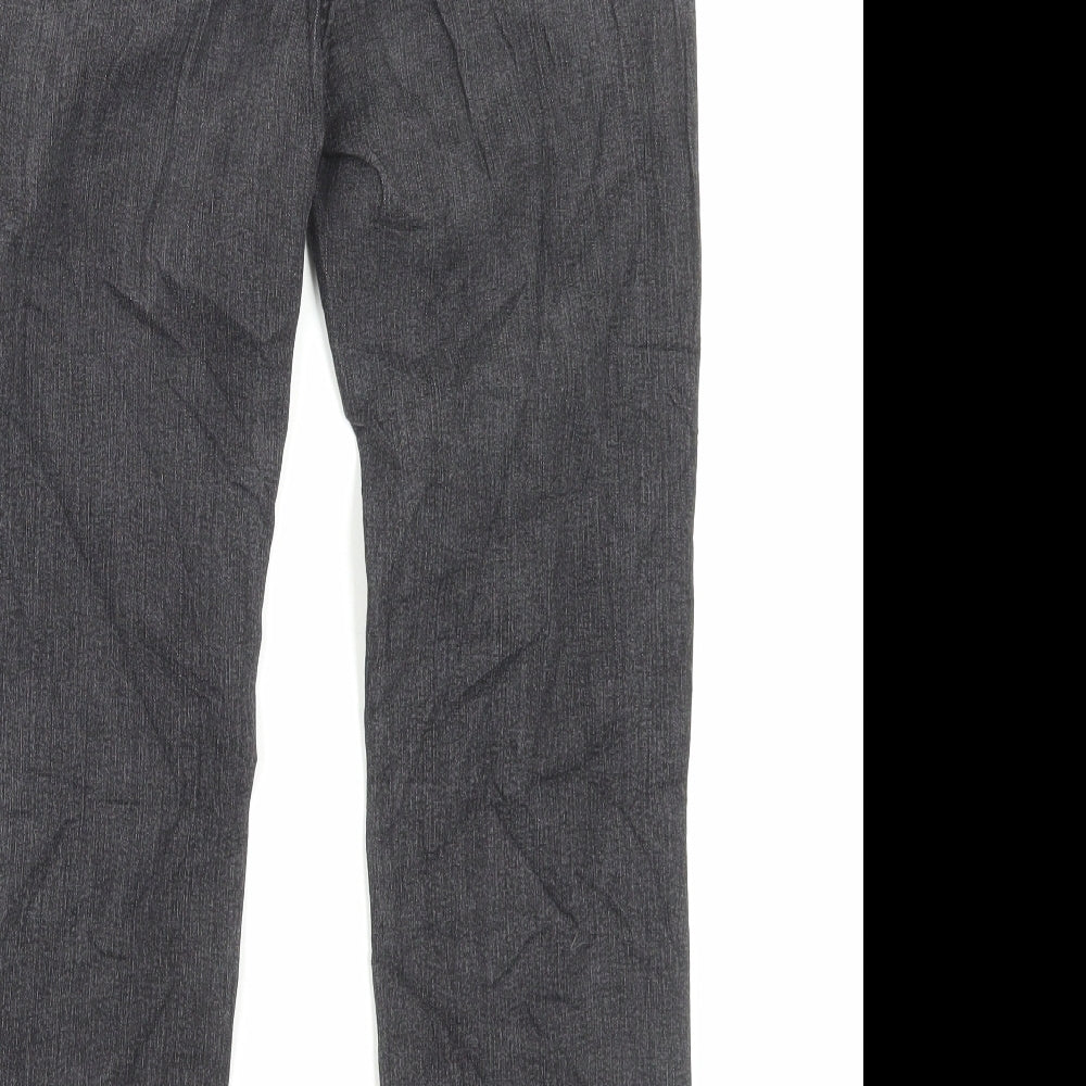 M&Co Womens Black Cotton Straight Jeans Size 10 L26 in Regular Button