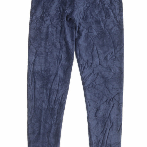Marks and Spencer Womens Blue Cotton Capri Trousers Size 6 L26 in Regular