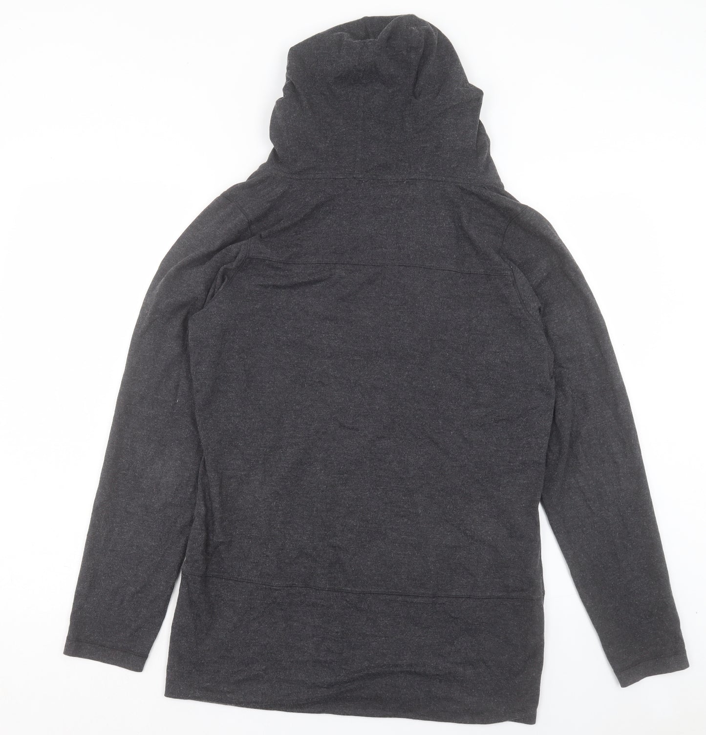 Avenue Womens Grey Cotton Pullover Hoodie Size 14 Pullover