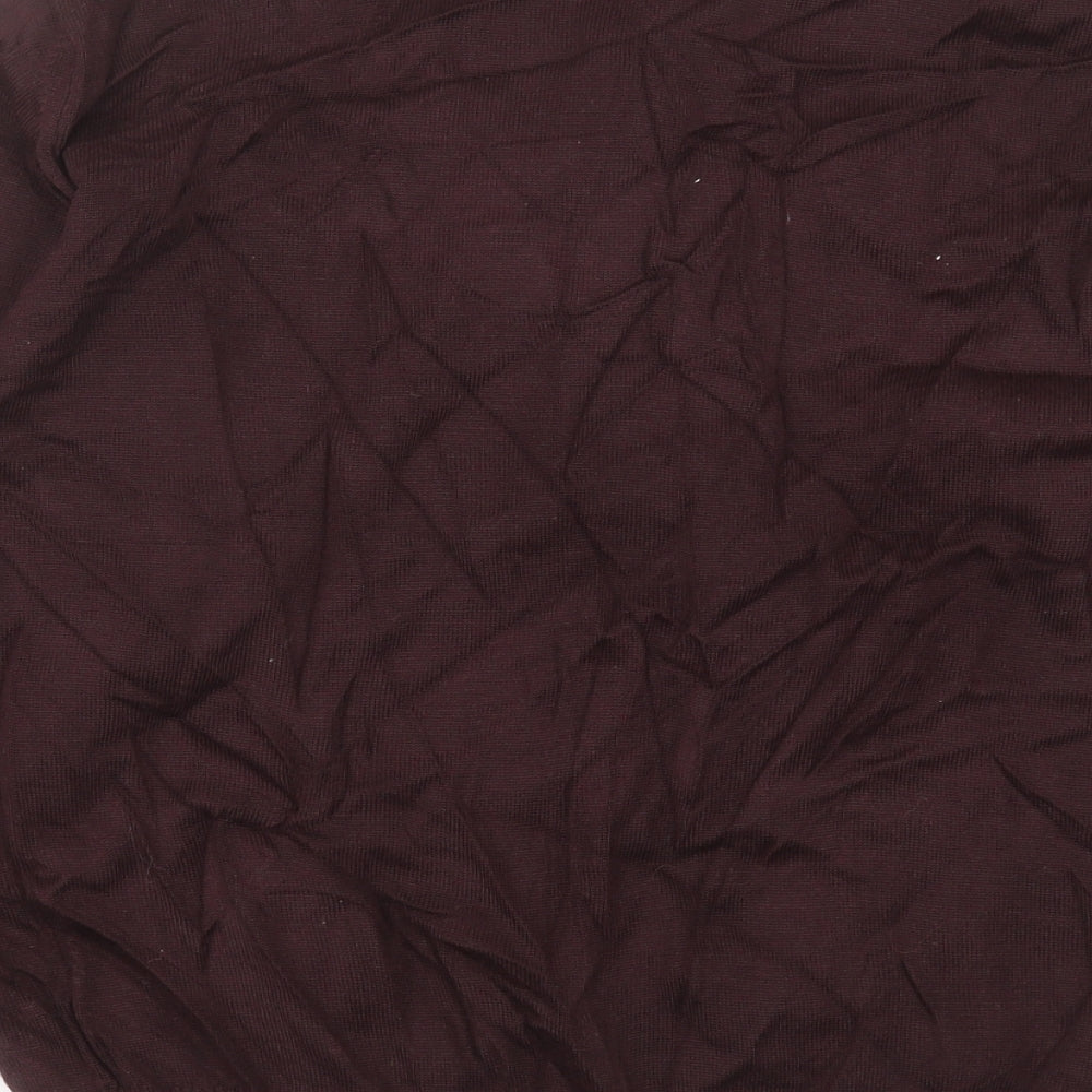 Marks and Spencer Mens Purple High Neck Acrylic Pullover Jumper Size L