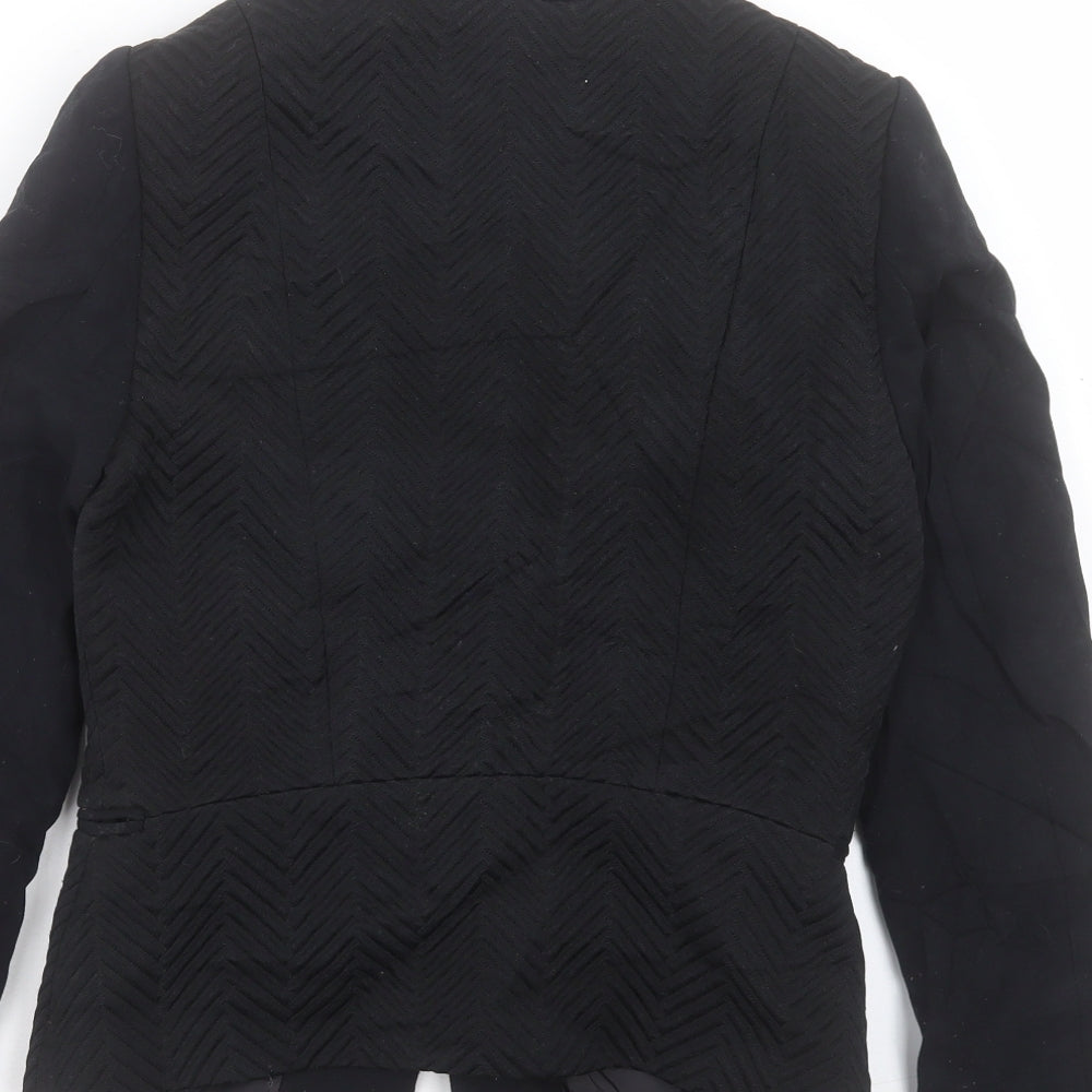 H&M Womens Black Jacket Blazer Size 6