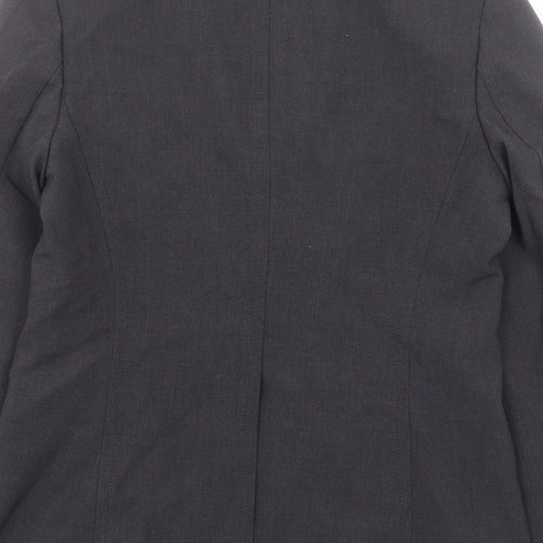 Per Una Womens Grey Jacket Blazer Size 10 Button