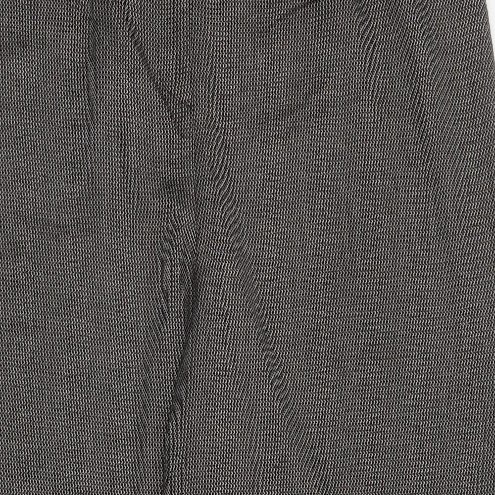 Eastex Womens Grey Geometric Polyester Dress Pants Trousers Size 20 L27.5 in Regular Zip