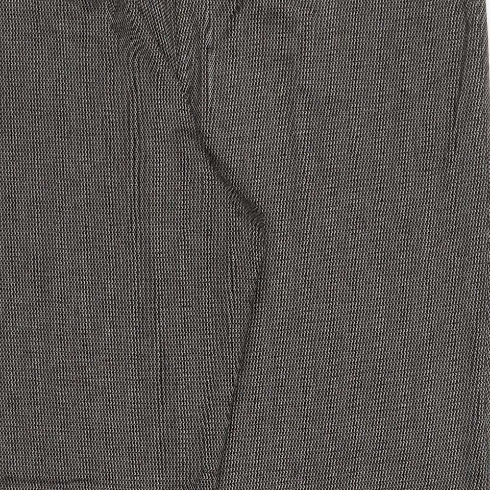 Eastex Womens Grey Geometric Polyester Dress Pants Trousers Size 20 L27.5 in Regular Zip