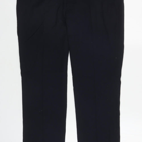 Topman Mens Blue Polyester Dress Pants Trousers Size 34 in L28 in Regular Zip