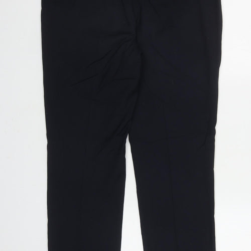 Topman Mens Blue Polyester Dress Pants Trousers Size 34 in L28 in Regular Zip