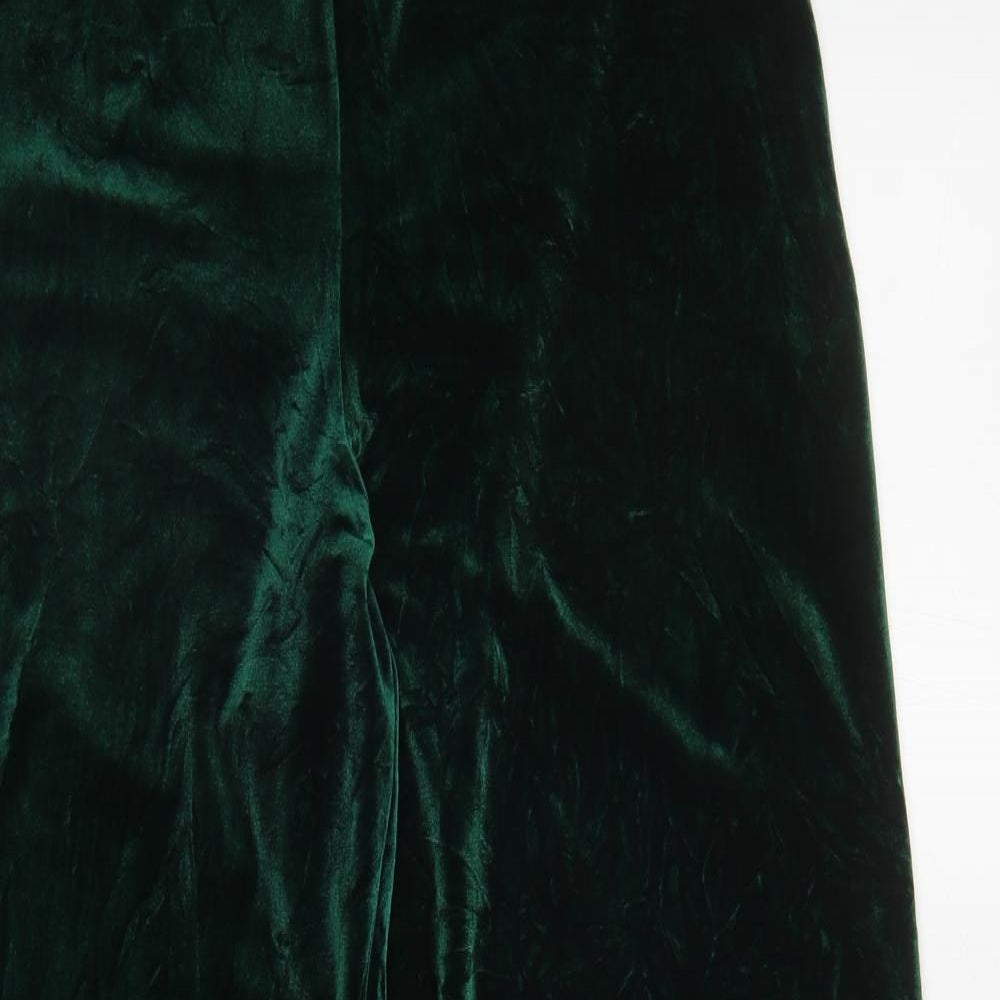 Joanna Hope Womens Green Polyester Trousers Size 14 L29 in Regular