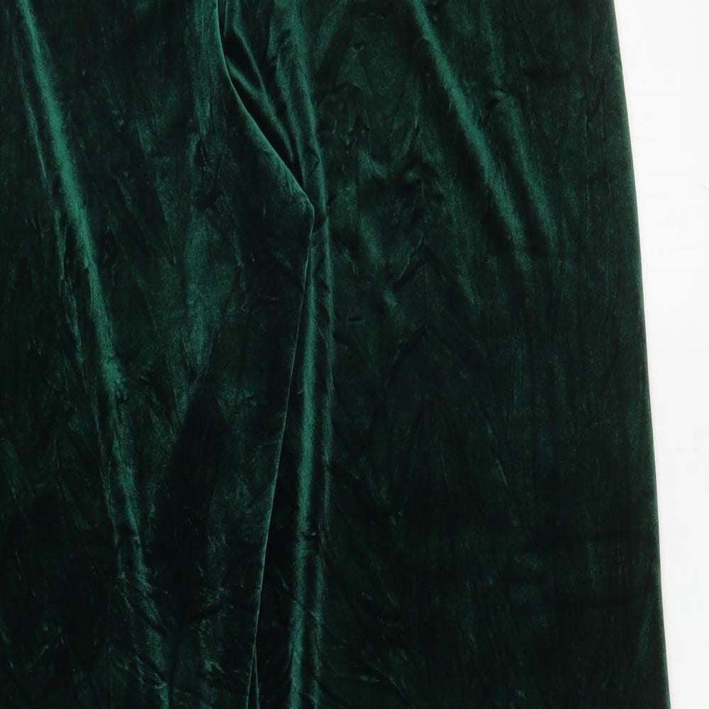 Joanna Hope Womens Green Polyester Trousers Size 14 L29 in Regular