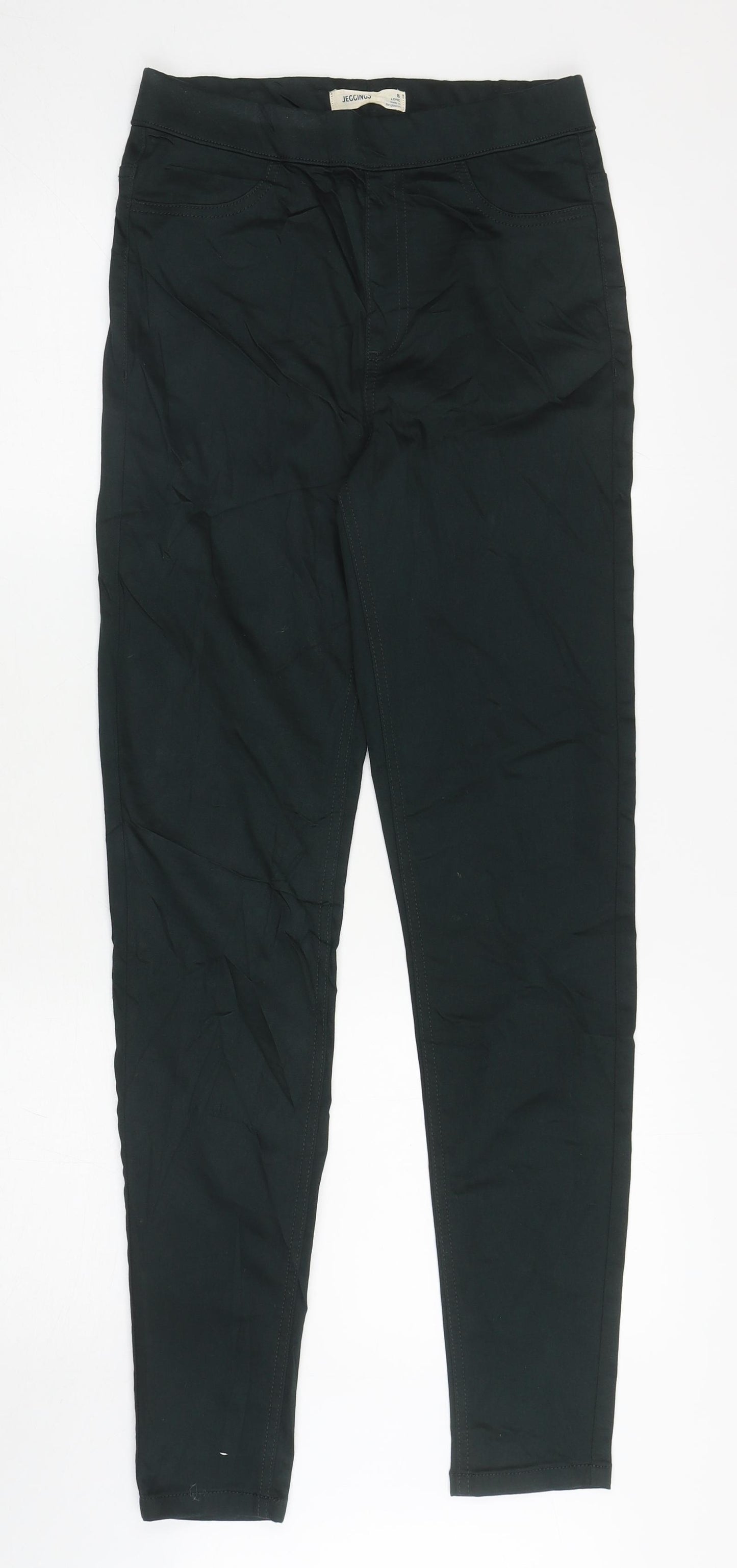 Marks and Spencer Womens Green Cotton Jegging Jeans Size 8 L30 in Regular