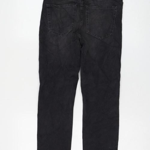 Marks and Spencer Womens Black Cotton Skinny Jeans Size 8 L26 in Regular Zip
