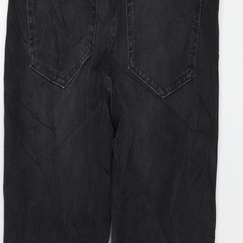 Marks and Spencer Womens Black Cotton Skinny Jeans Size 8 L26 in Regular Zip
