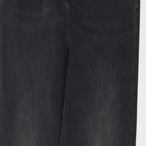 Marks and Spencer Womens Black Cotton Skinny Jeans Size 8 L30 in Regular Zip
