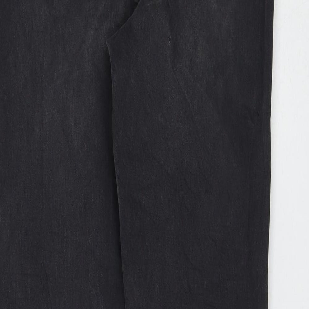 Marks and Spencer Womens Black Cotton Skinny Jeans Size 8 L30 in Regular Zip