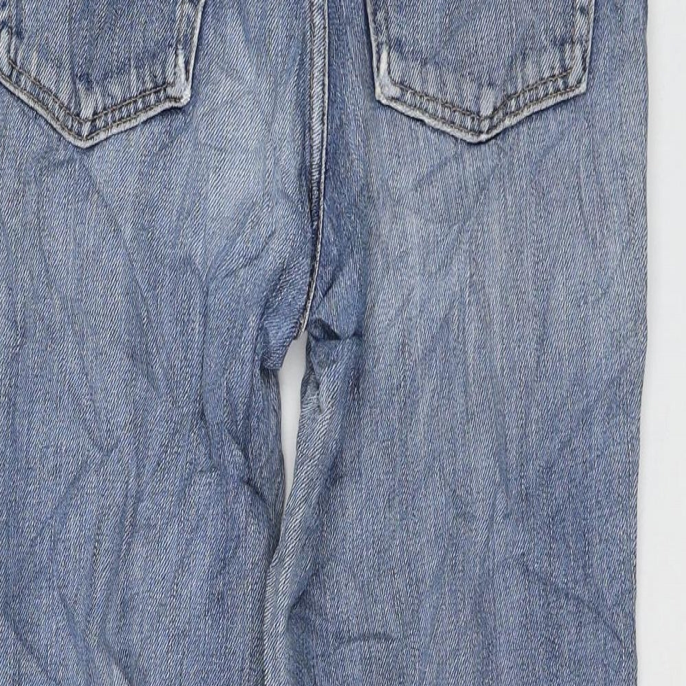 Gap Womens Blue Cotton Straight Jeans Size 30 in L28 in Regular Zip