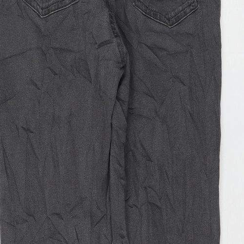 Marks and Spencer Womens Grey Cotton Jegging Jeans Size 12 L28 in Regular