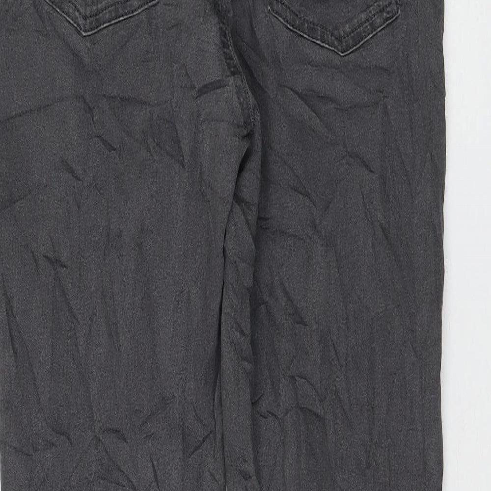 Marks and Spencer Womens Grey Cotton Jegging Jeans Size 12 L28 in Regular