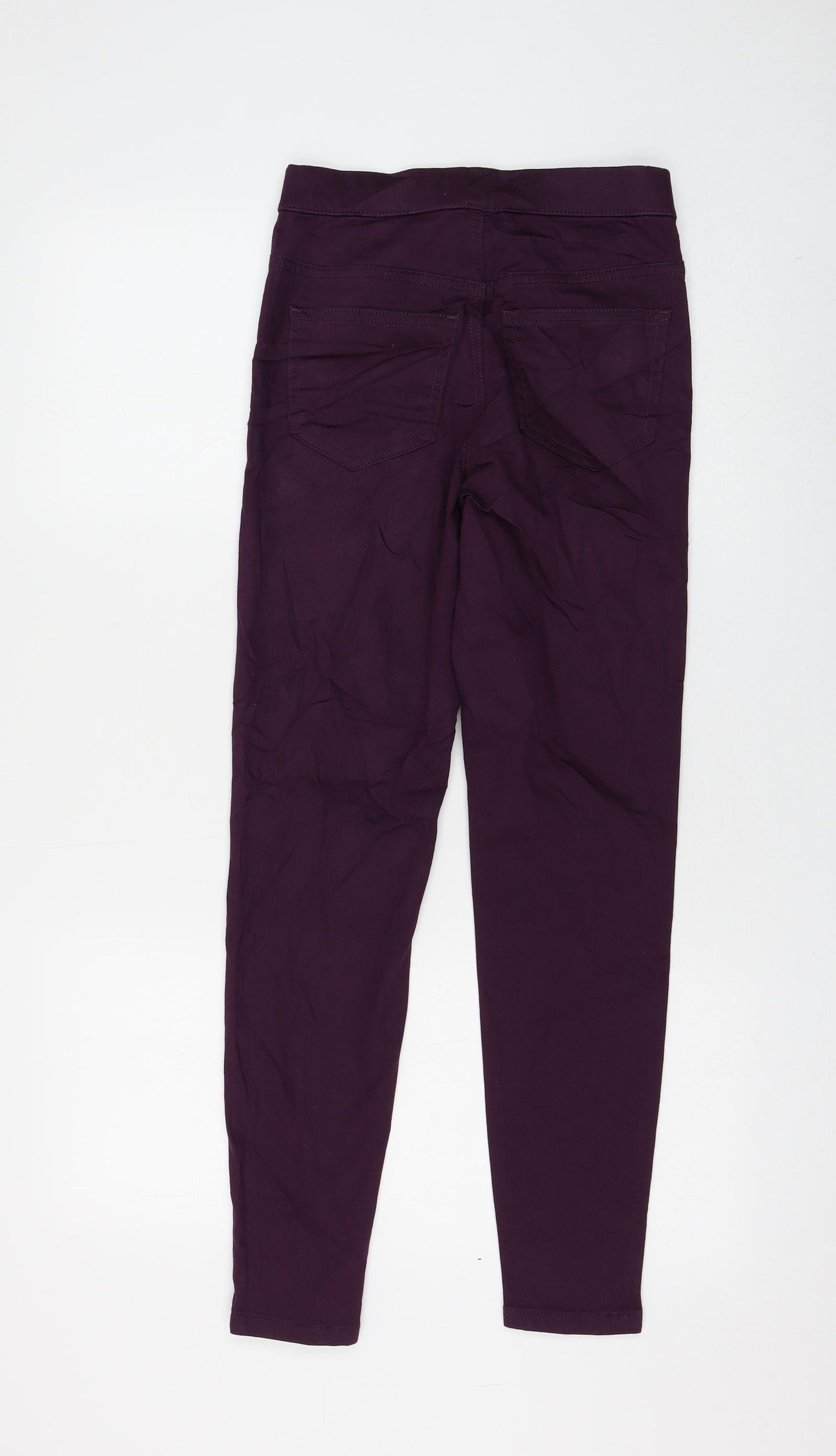 Marks and Spencer Womens Purple Cotton Jegging Jeans Size 6 L27 in Regular