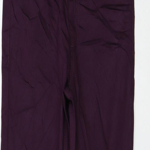 Marks and Spencer Womens Purple Cotton Jegging Jeans Size 6 L27 in Regular
