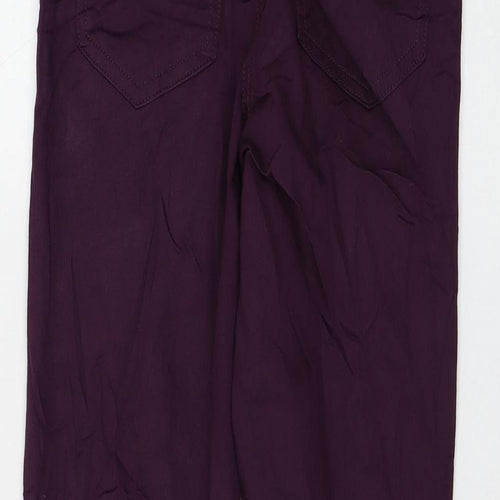 Marks and Spencer Womens Purple Cotton Jegging Jeans Size 6 L27 in Regular