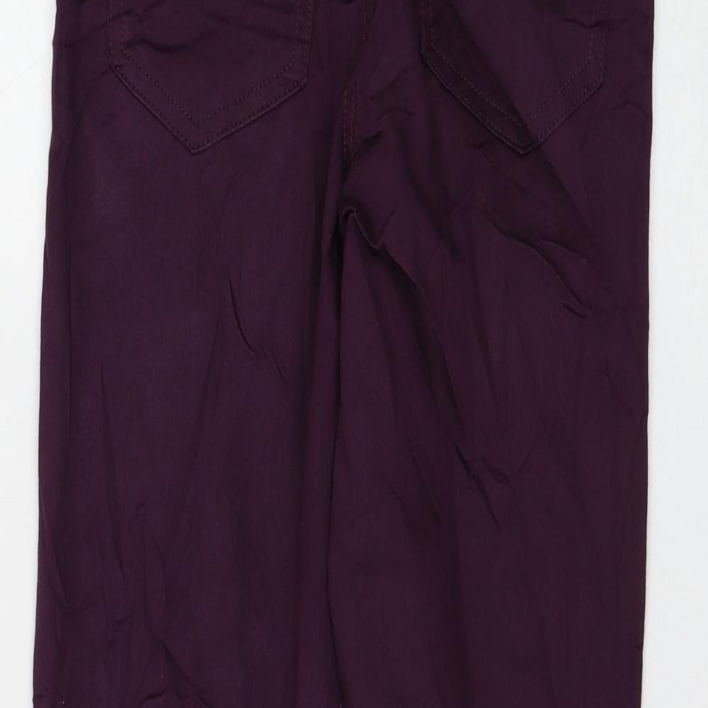 Marks and Spencer Womens Purple Cotton Jegging Jeans Size 6 L27 in Regular